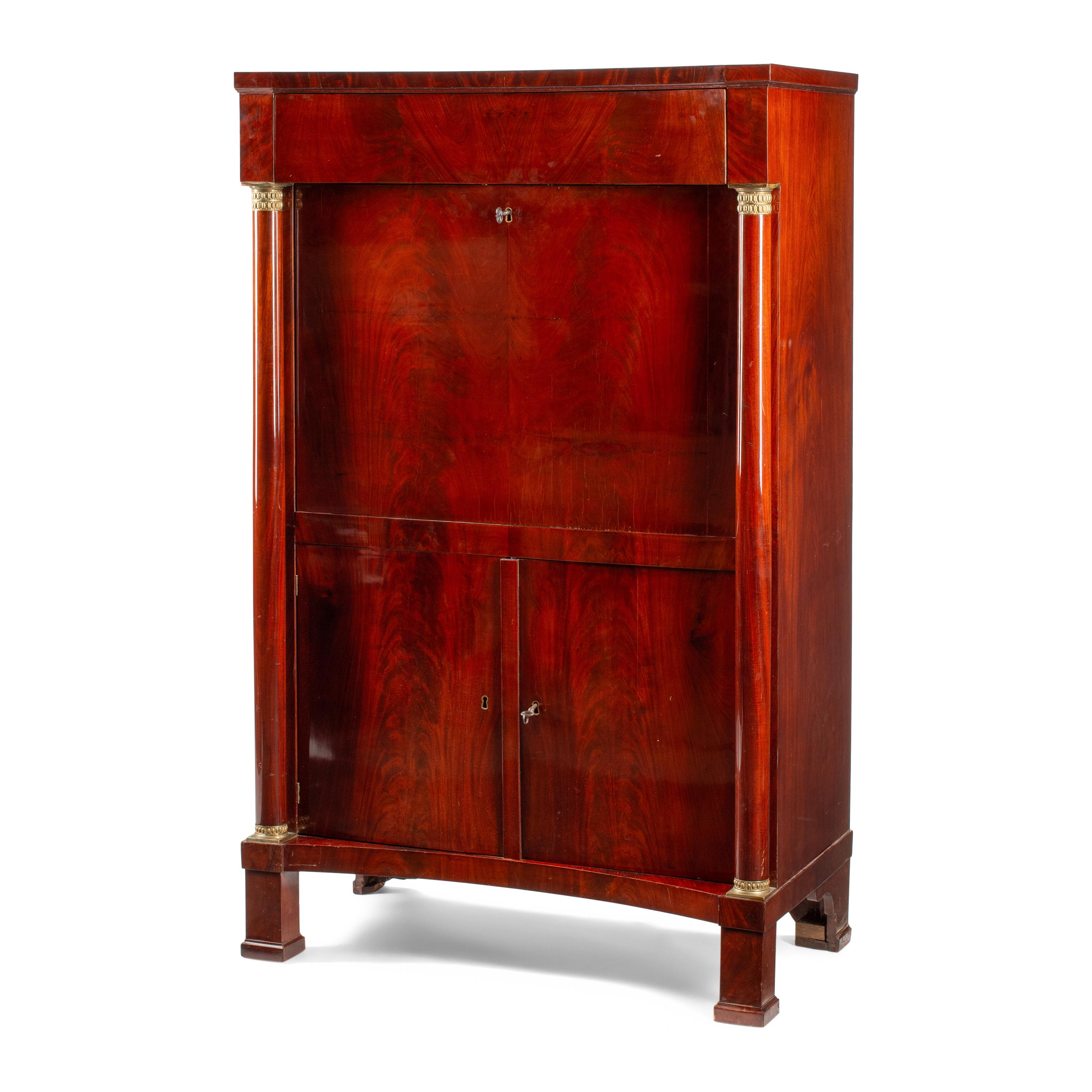 A French Mahogany Secrétaire à Abattant