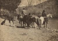 Edward S. Curtis (1868-1952) Apaches at the Ford, 1904
