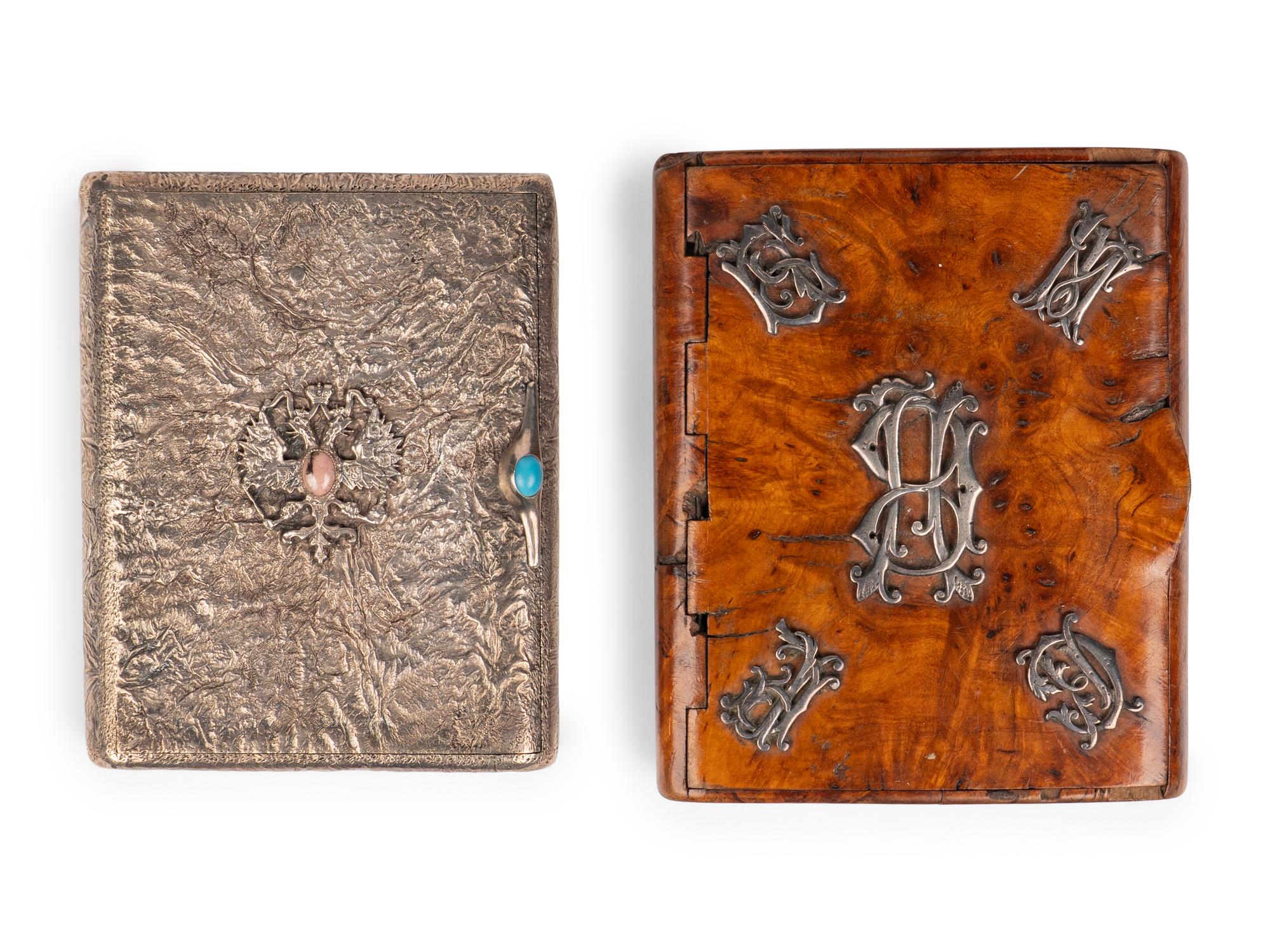 Two Russian Cigarette Cases