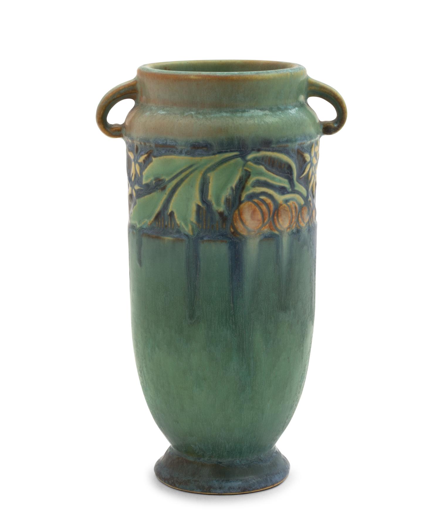 A Roseville Baneda Pottery Vase Height 7 inches.