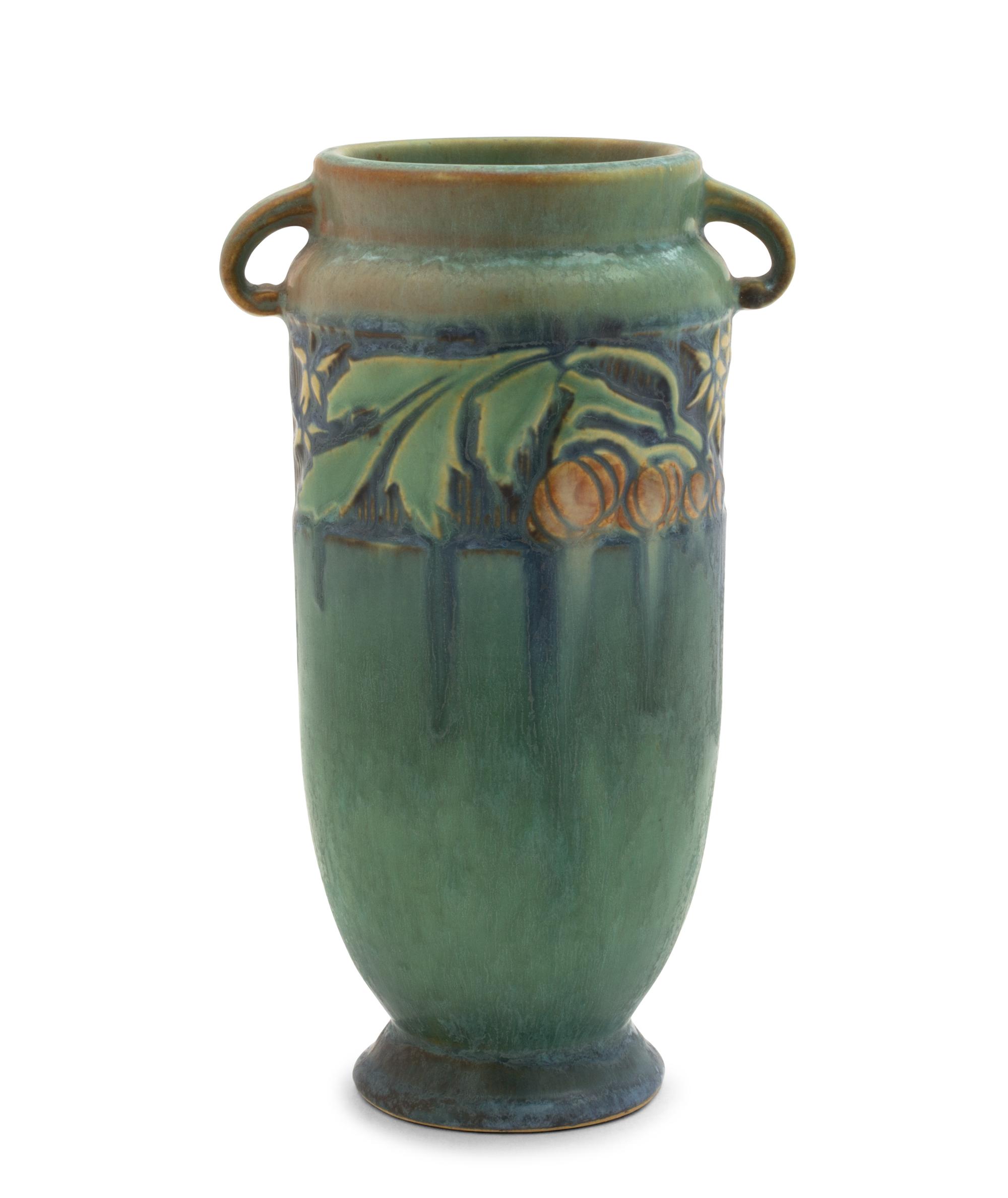 A Roseville Baneda Pottery Vase Height 7 inches.