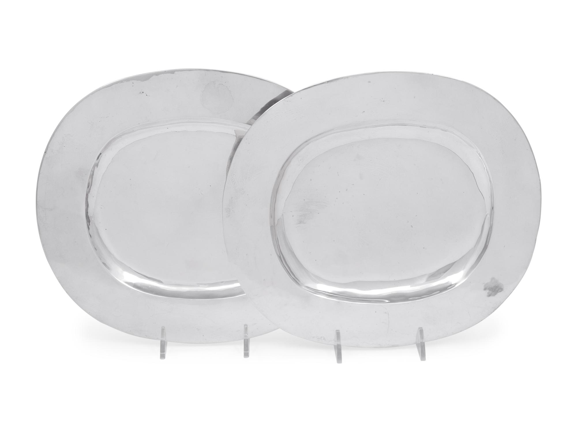 A Pair of William Spratling Silver Serving Dishes