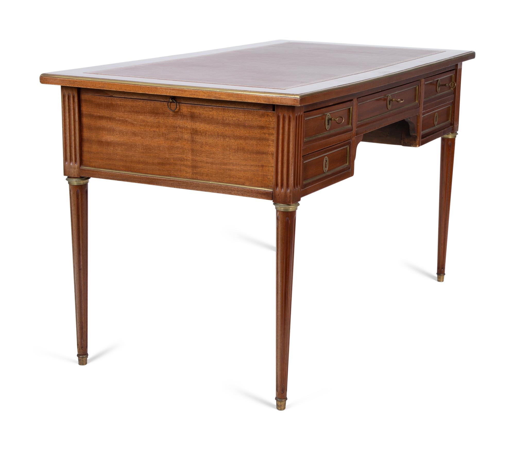 A Louis XVI Style Mahogany Bureau Plat — EARLY 20TH CENTURY