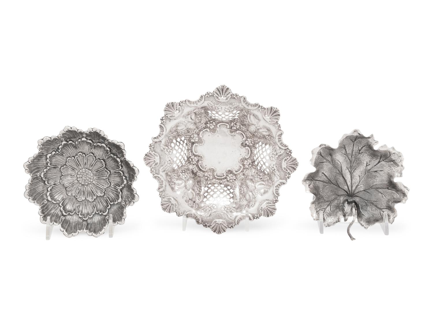 Two Buccellati Silver Bowls and Another Silver Bowl
