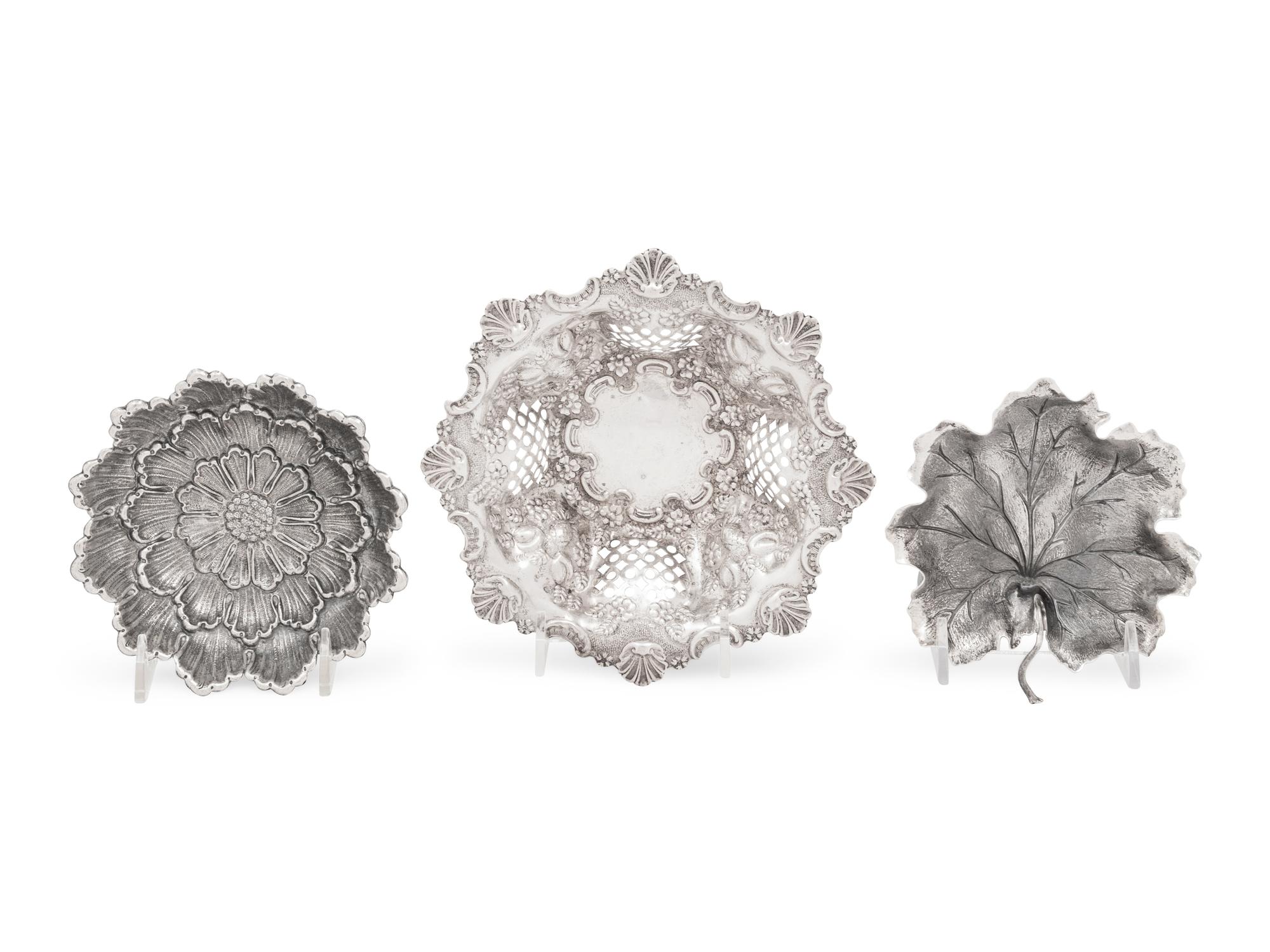 Two Buccellati Silver Bowls and Another Silver Bowl