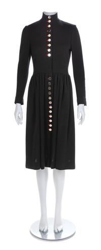 A Norman Norell Wool Knit Button-Up Dress, 1960s No size label