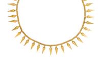 ETRUSCAN REVIVIAL, YELLOW GOLD NECKLACE
