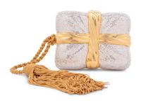 Judith Leiber Box and Bow Tasseled Minaudière