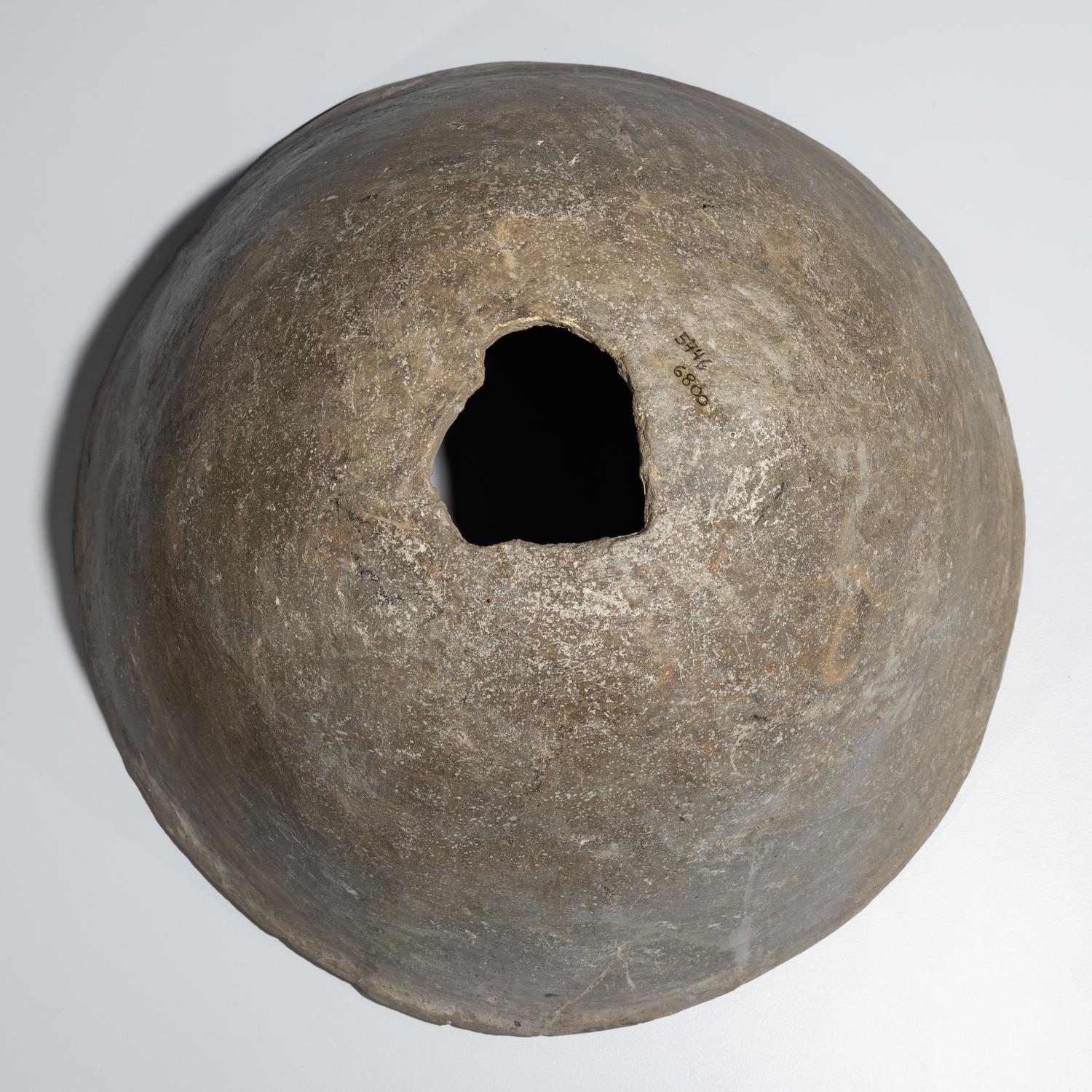 Ancestral Pueblo, Mimbres Classic Black-on-White Pottery Bowl
