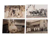 [POSTCARDS]. A group of 93 RPPCs & photographs of Native American subjects.