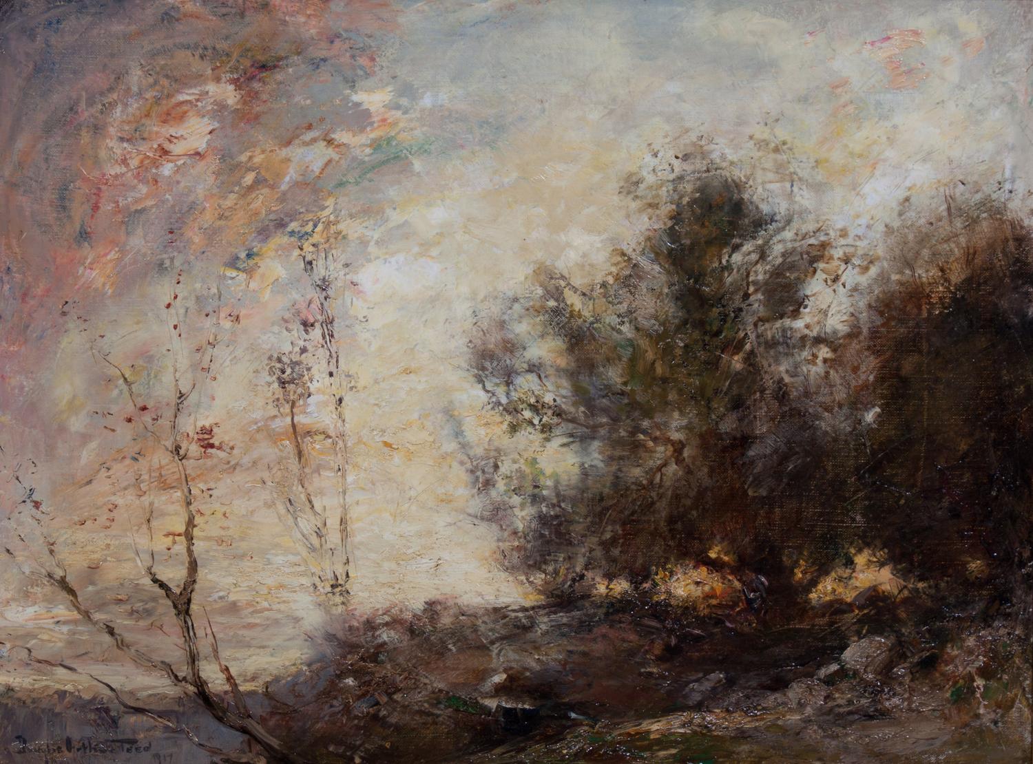 Douglas Teed, (American, 1864-1929), Sunset in the Forest, 1917