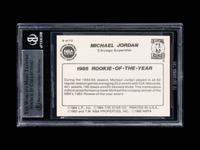 A 1986 Star Michael Jordan Set Break Basketball Card No. 6 1985 Rookie Of The Year (BGS 9 MINT, 9.5 Subgrade)