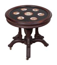 An Italian Micromosaic and Walnut Table