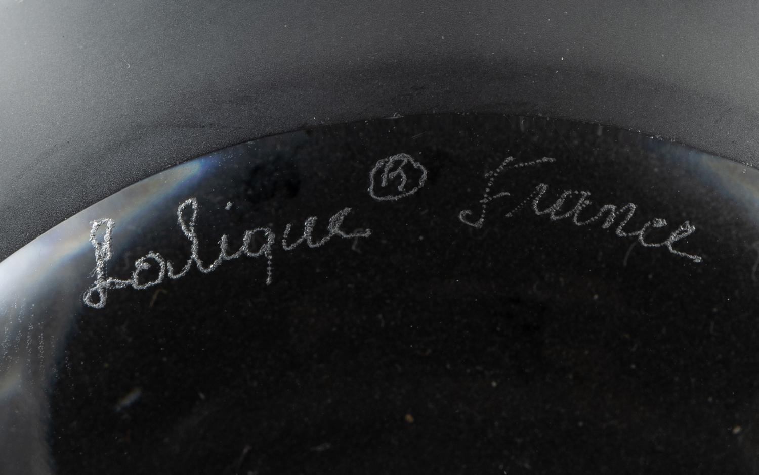 A Lalique Dolphin Vase