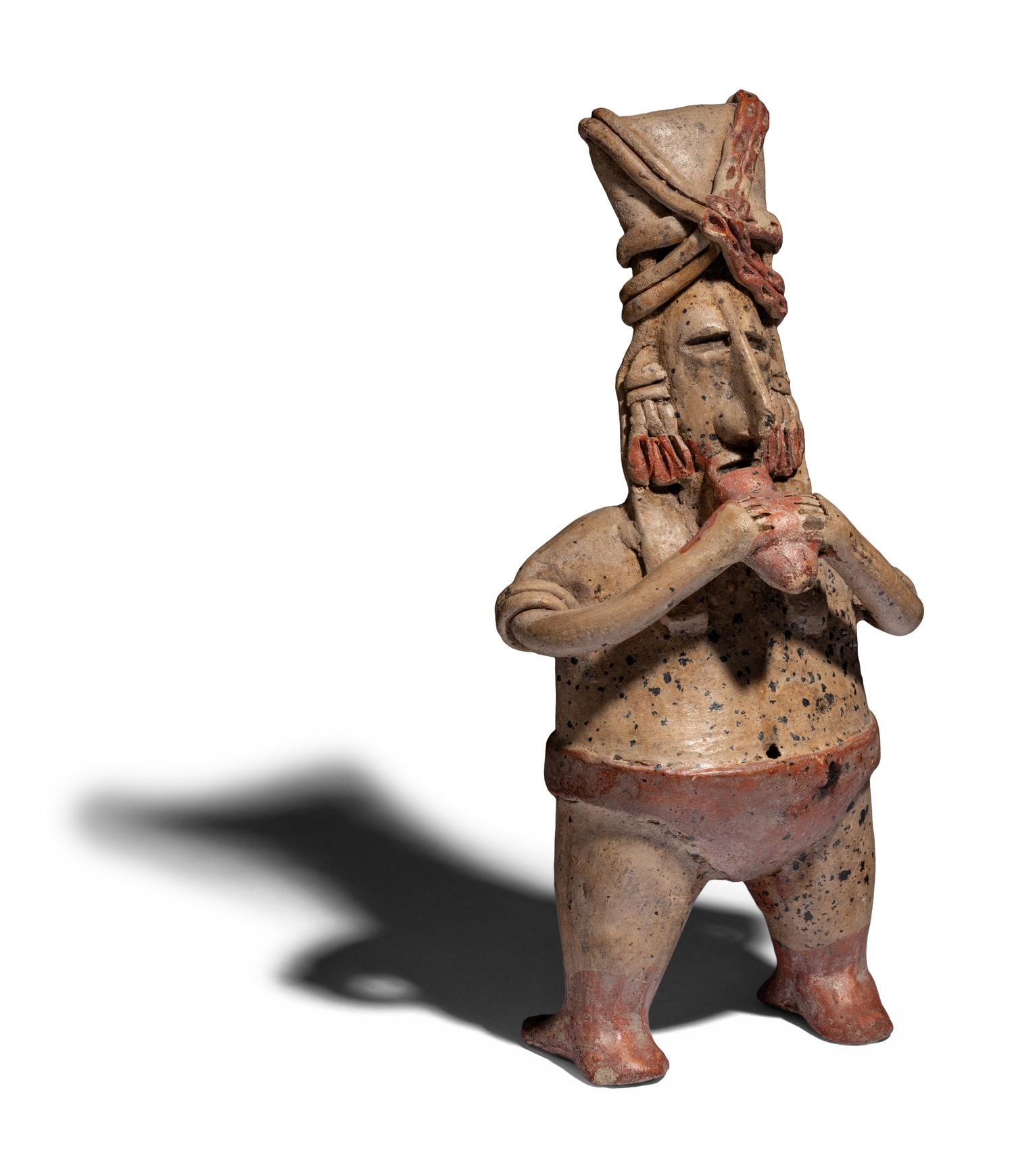 A Jalisco Terracotta Flute Player