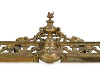 A Neoclassical Gilt Bronze Fireplace Fender