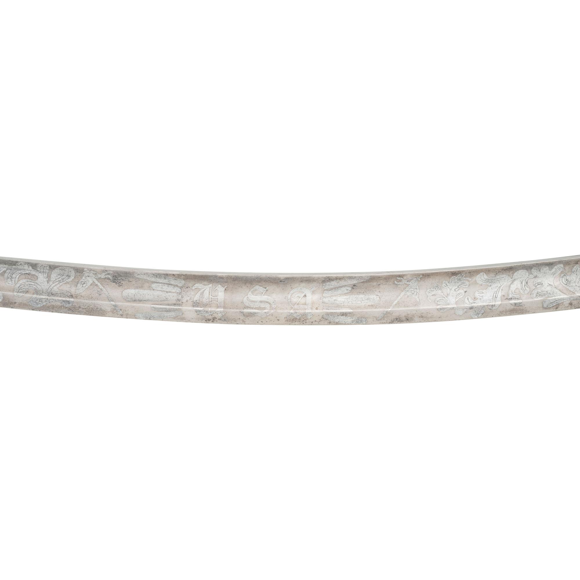 Ames Model 1840 Light Artillery Saber With Modern Blade Etching to Col. Peter Porter - 8th NY Heavy Artillery - KIA at Cold Harbor