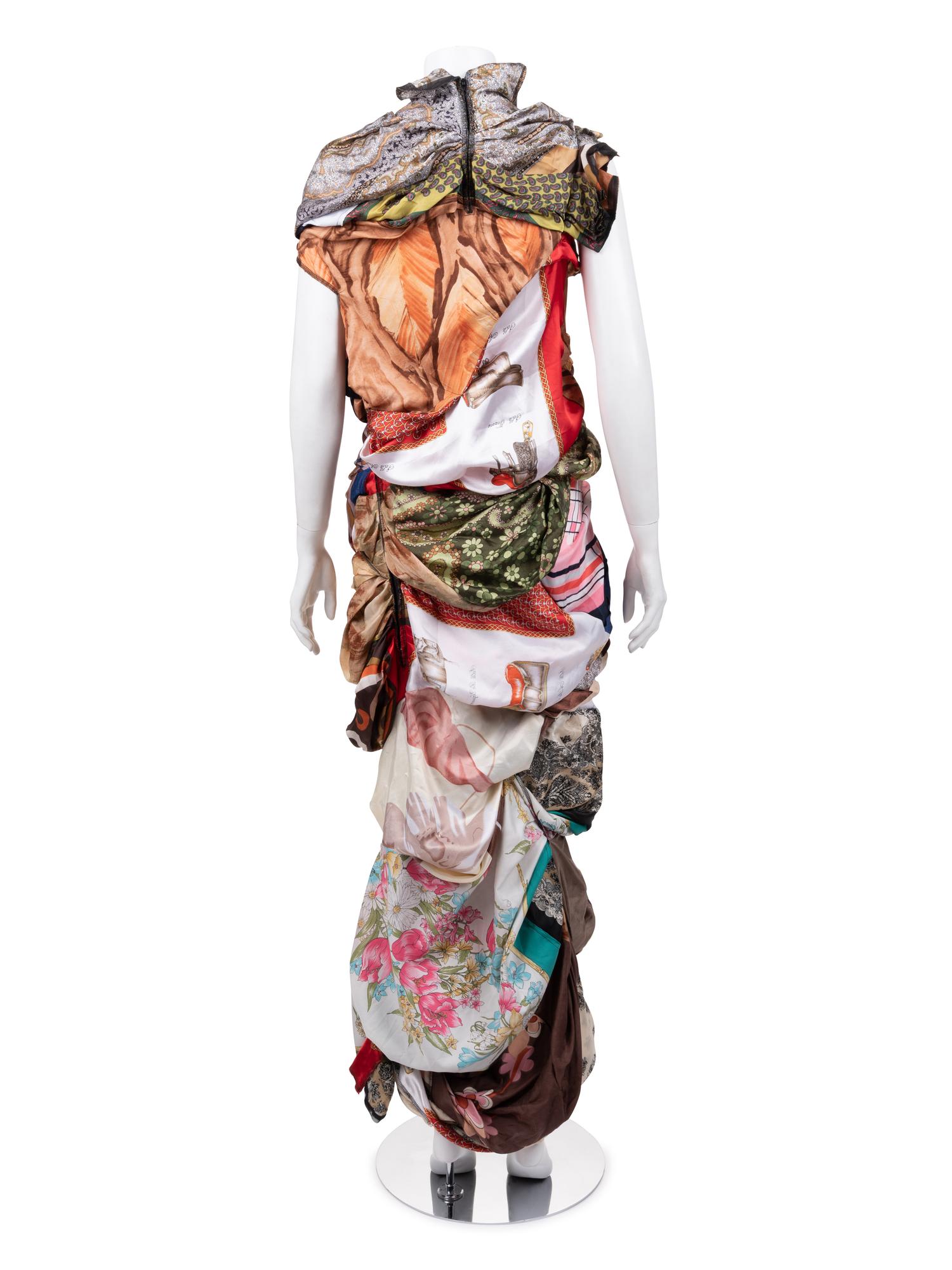 Comme des Garçons Scarf Patchwork Dress, 1990-2000s