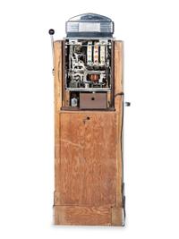 A Jennings 25 Cent Sweepstake Chief Slot Machine Console
