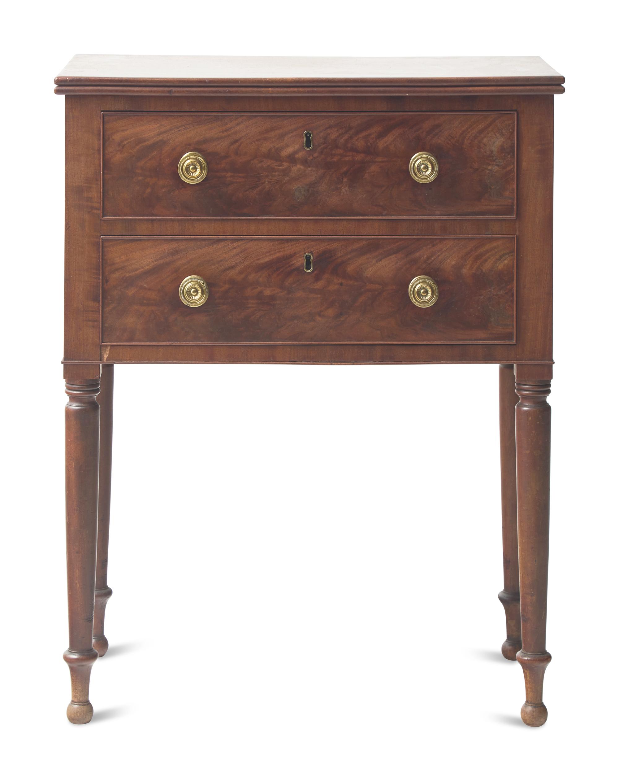 A Late Federal Mahogany Work Table