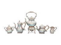 An American Silver-Plate Five-Piece Tea and Coffee Service