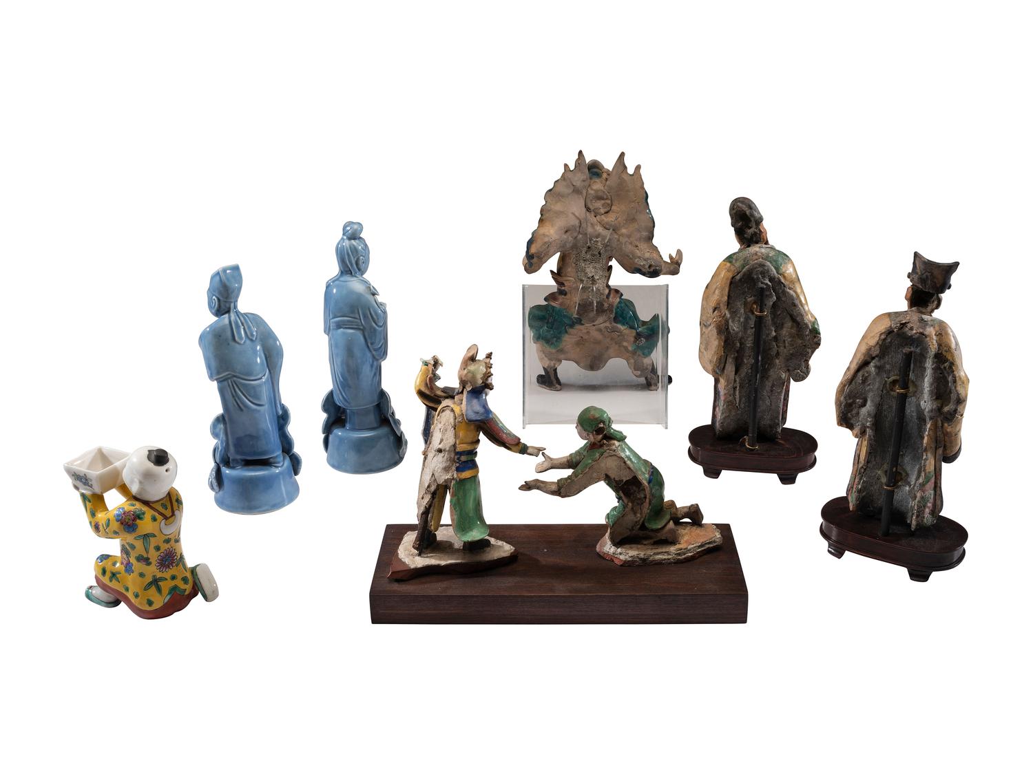 Eight Chinese Ceramic Figures