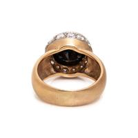 BLACK DIAMOND AND DIAMOND RING