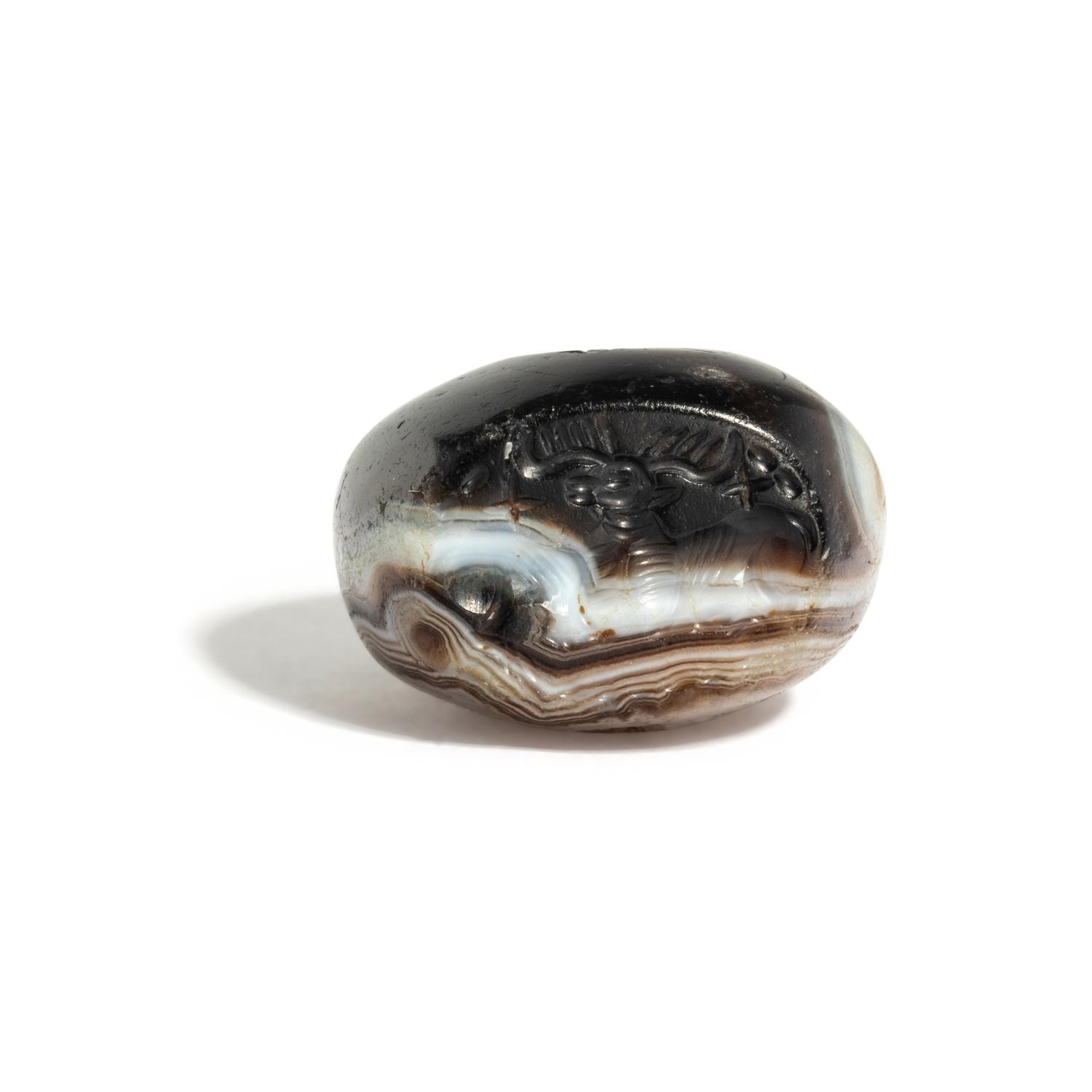 A Sasanian Agate Stamp Seal