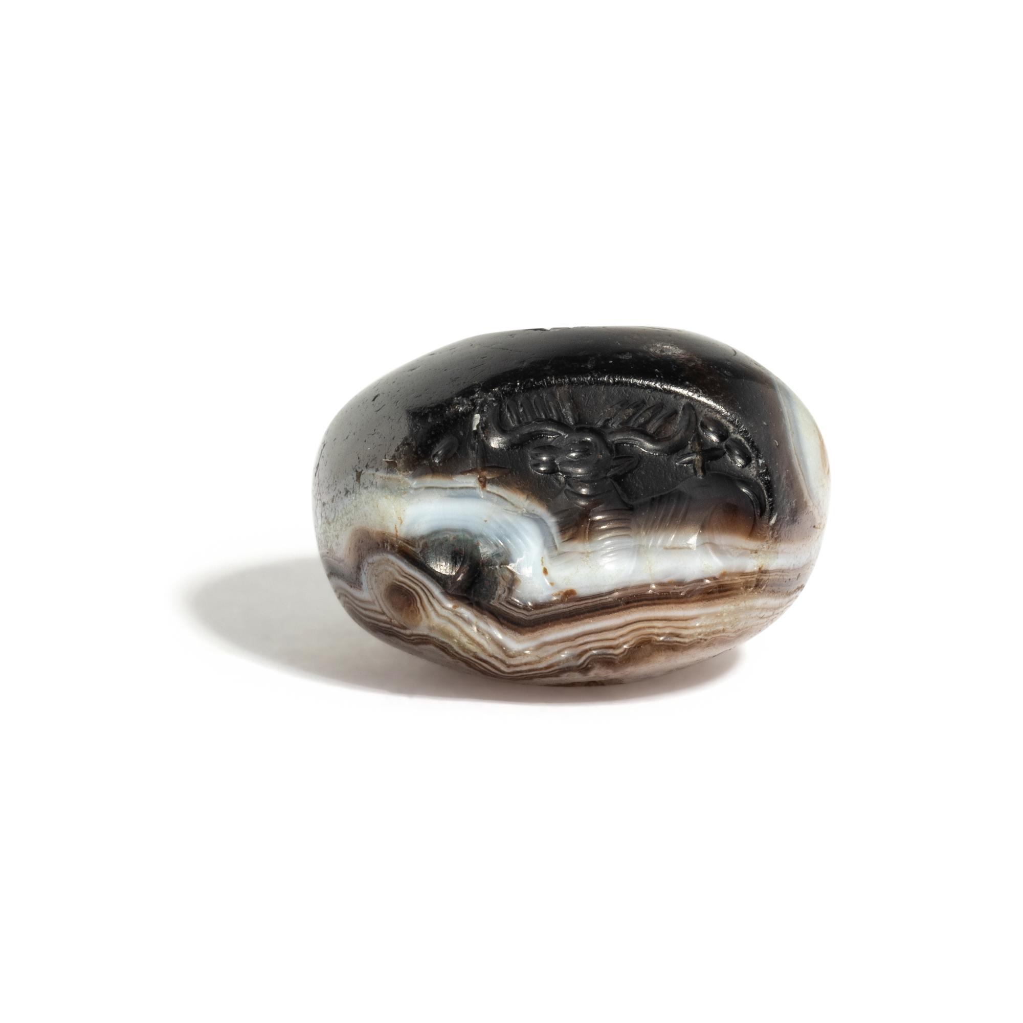 A Sasanian Agate Stamp Seal