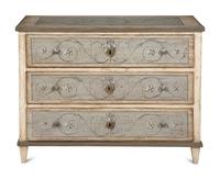 A North European Painted Chest of Drawers