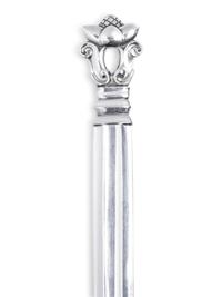 A Georg Jensen Silver Stuffing Spoon