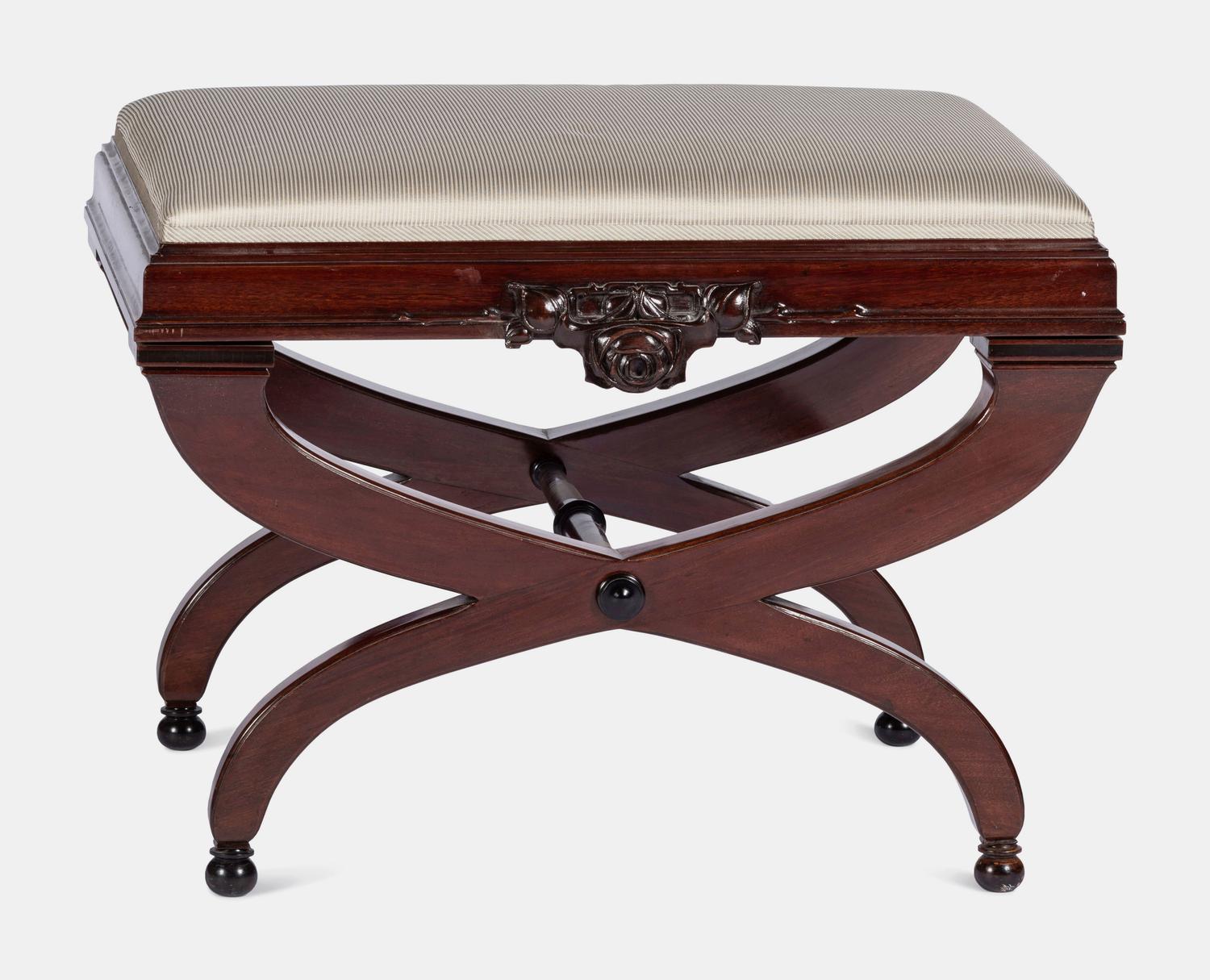 A Curule-Form Tabouret, c. 1920