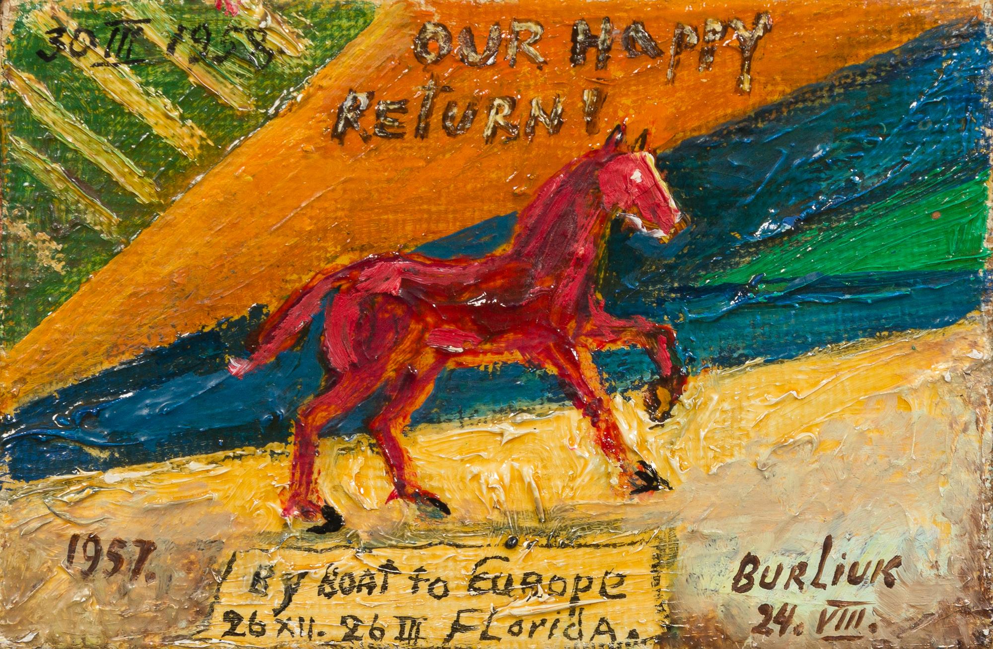 David Davidovich Burliuk, (American/Ukrainian, 1882-1967), Our Happy Return