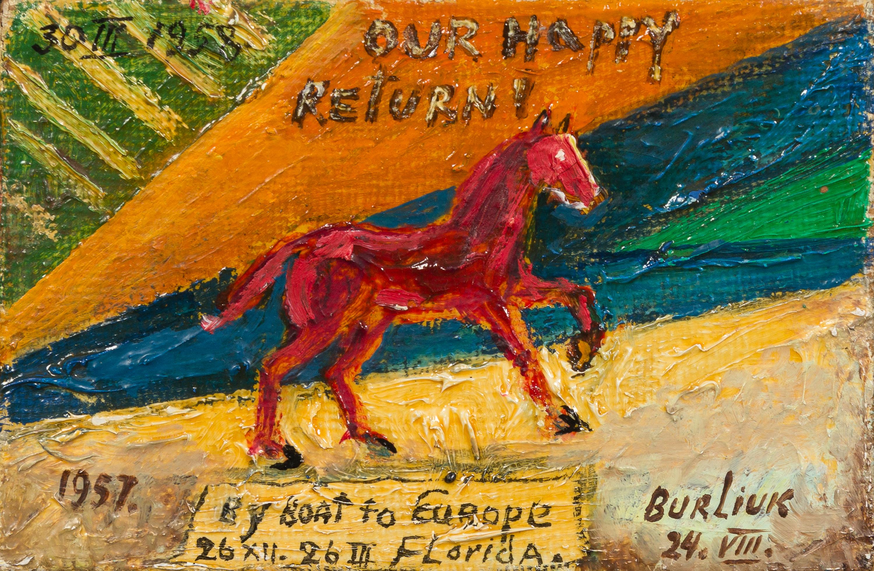 David Davidovich Burliuk, (American/Ukrainian, 1882-1967), Our Happy Return