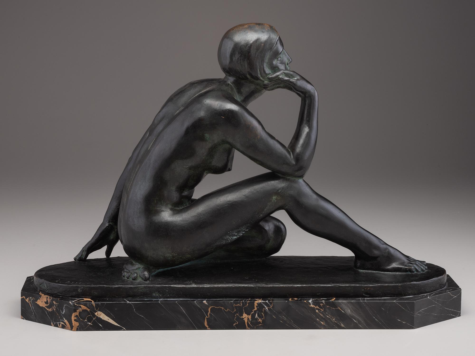 Seated Art Deco Maiden