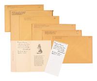 [FROST, Robert (1874-1963)]. A large archive of materials relating to the life and work of Robert Frost as collected by his cousin, Joseph W.P. Frost.
