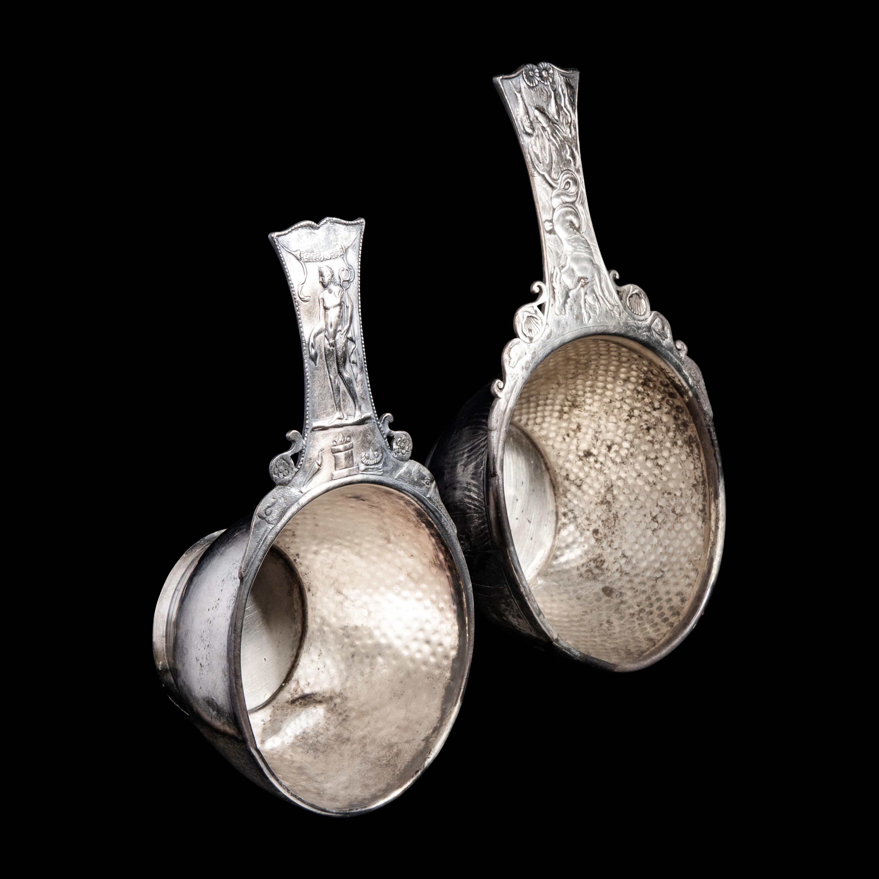 A Pair of Roman Silver Trullae