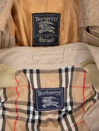 Two Burberry Trench Coats, 1970-1980s