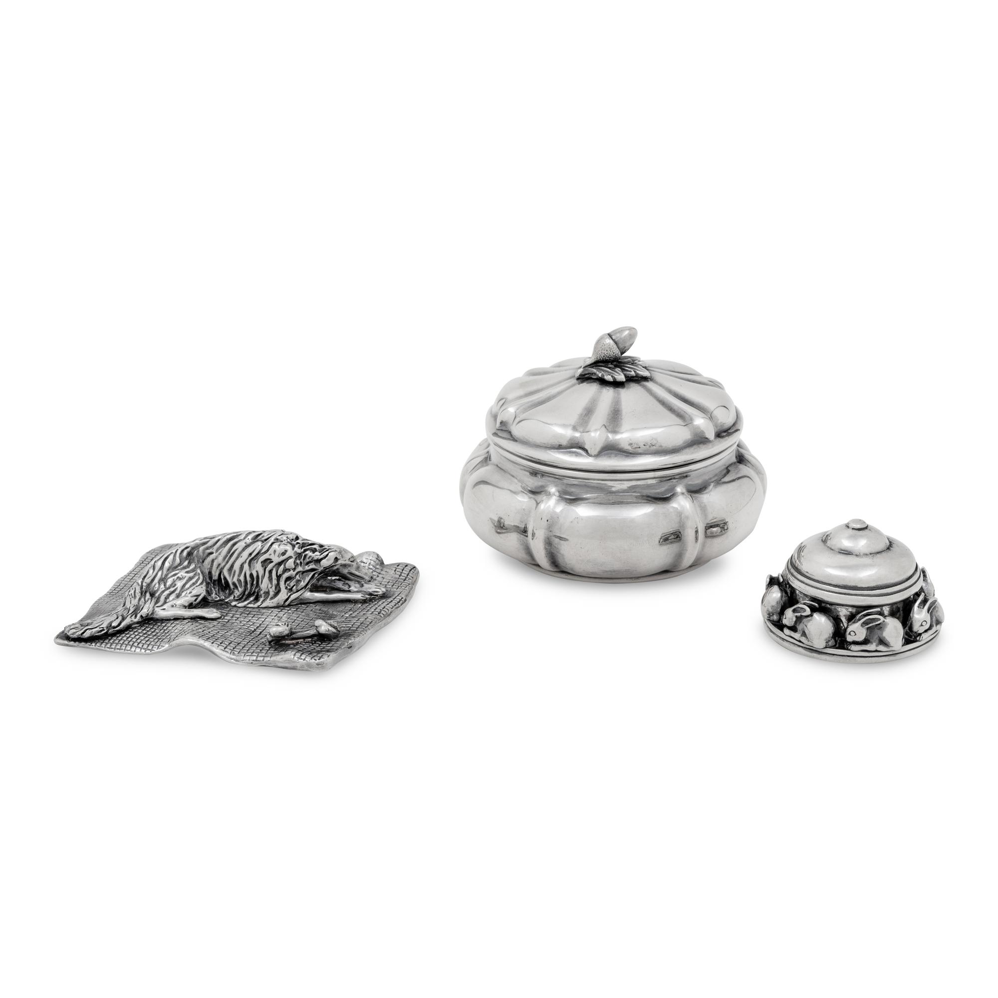 A Group of Three Silver Articles