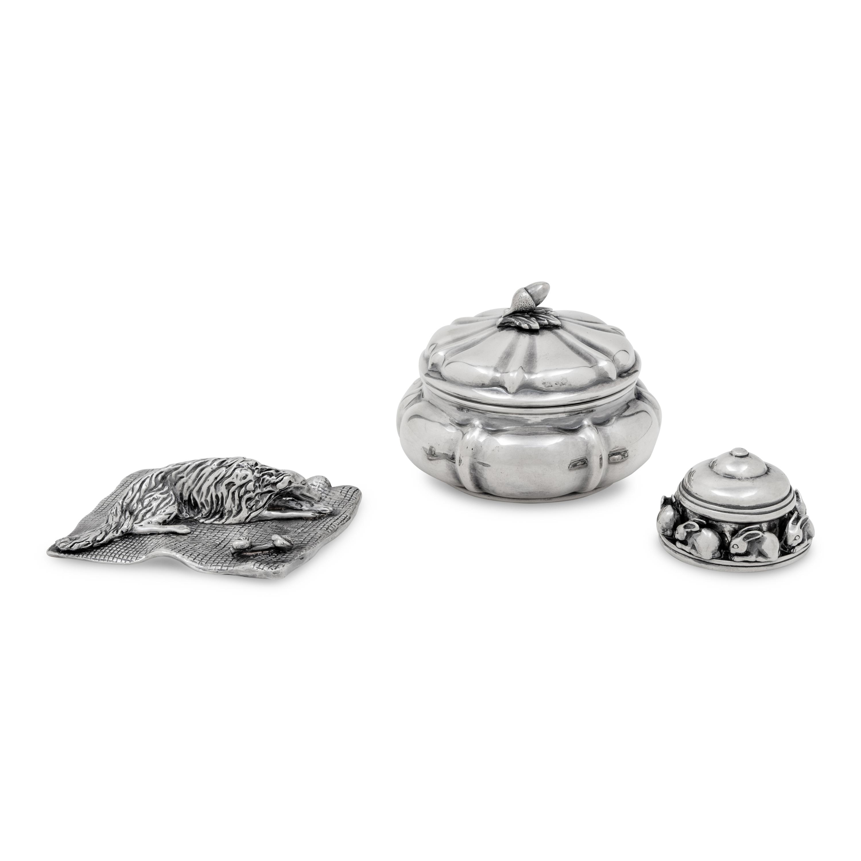 A Group of Three Silver Articles