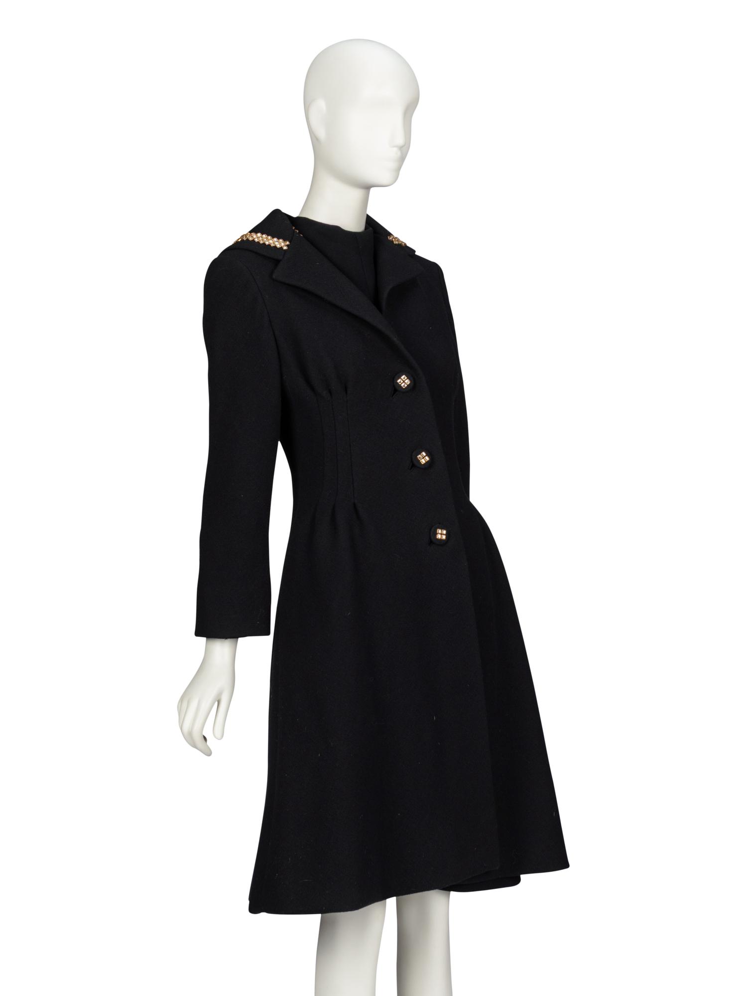Pauline Trigère, Wool Coat & Dress Set