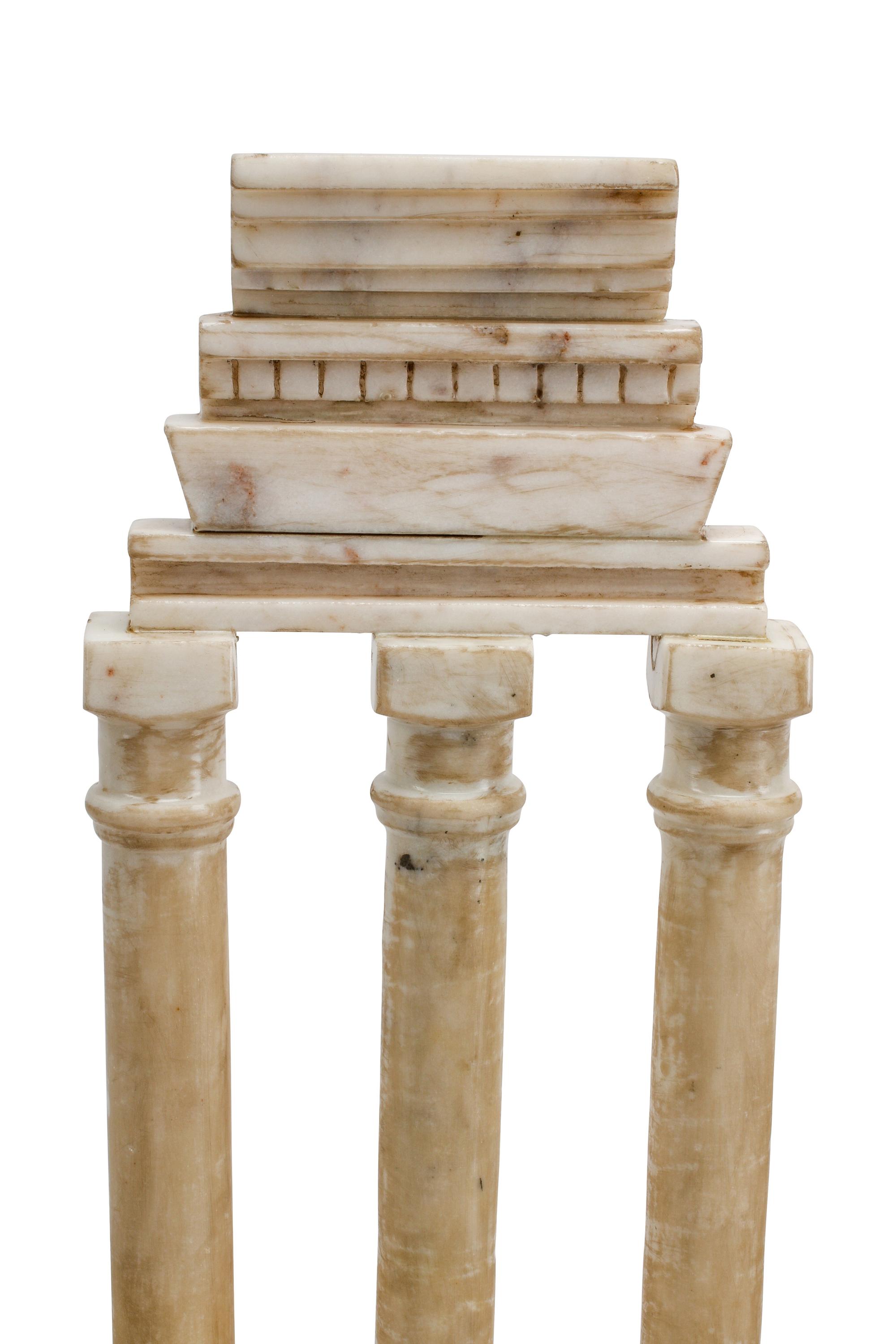 Five Italian Marble Models of Ruins