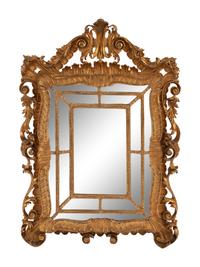 A Louis XV Style Giltwood Mirror