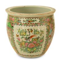 A Chinese Rose Medallion Porcelain Jardiniere