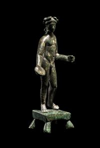 A Roman Bronze Votary Figure