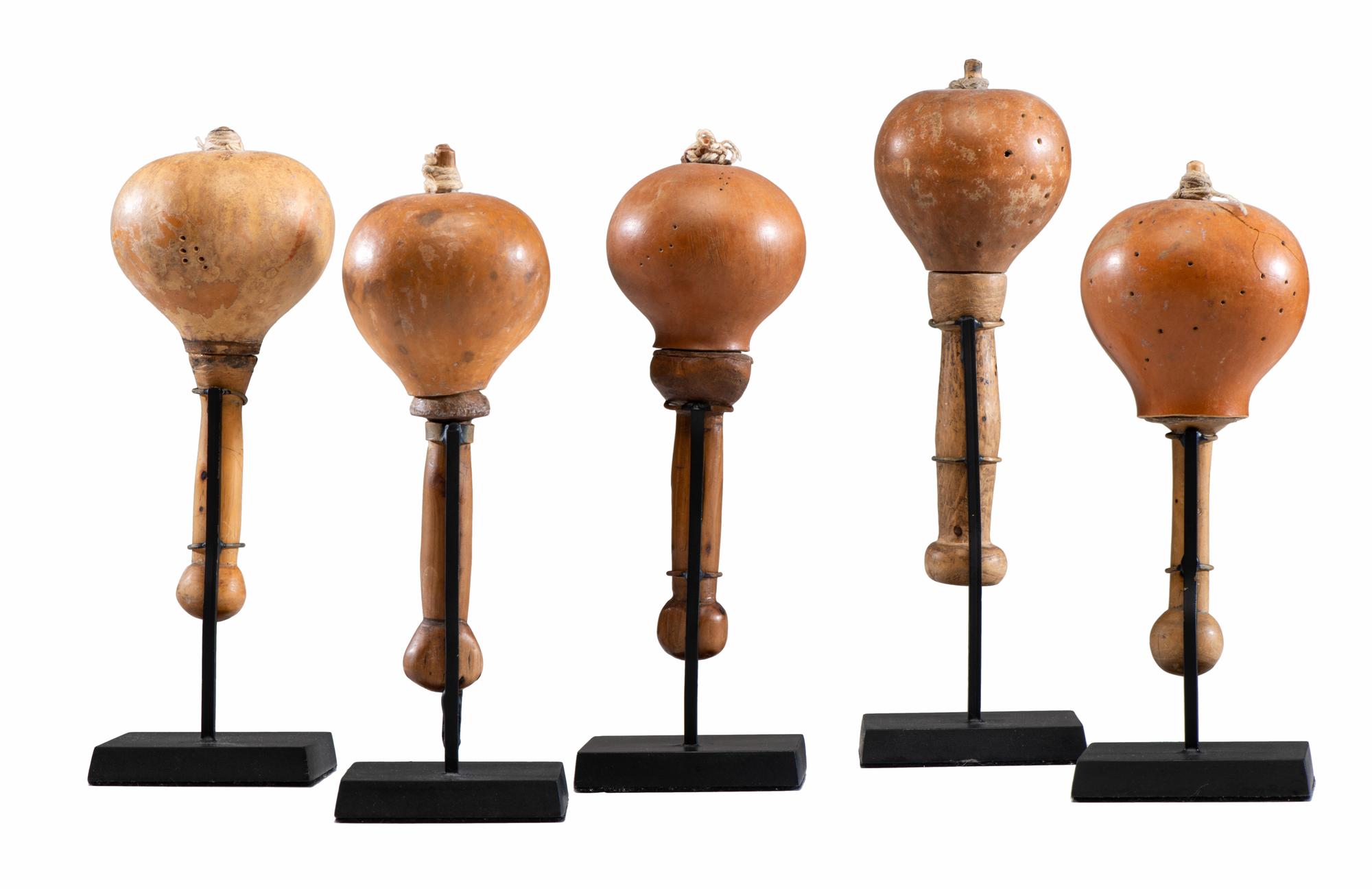 Navajo Gourd Rattles Lot is located and will ship from Cincinnati, Ohio.