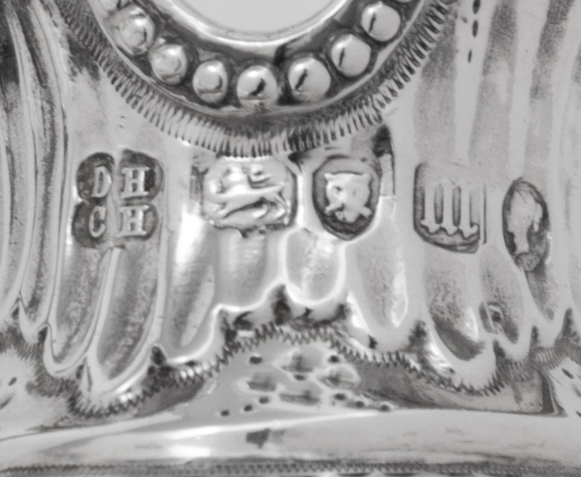 A Victorian Silver Three-Piece Tea Set