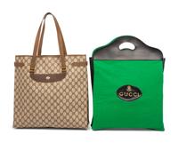 Two Gucci Tote Bags, 1980s