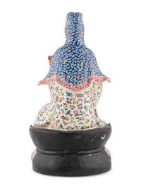 A Chinese Famille Rose Porcelain Figure of Guanyin