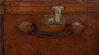 Two English Leather Luggage Cases with the Royal Cipher of George V